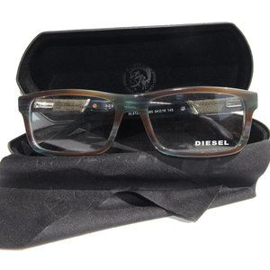 NEW DIESEL DL5126 095 54-16-145 GREEN BLACK JEANS UNISEX EYEGLASSES